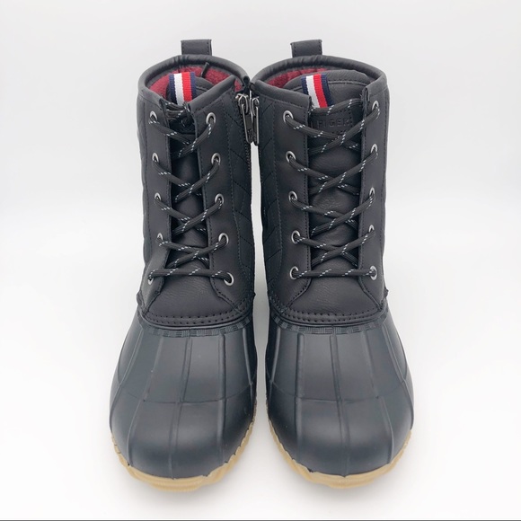 Tommy Hilfiger Duckboot Quilted Size 10M Black - Picture 2 of 7